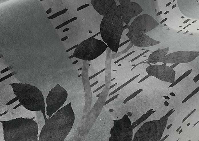 Birch Tree Velvet, Monochrome - Motorised Roman Blind - Image 4